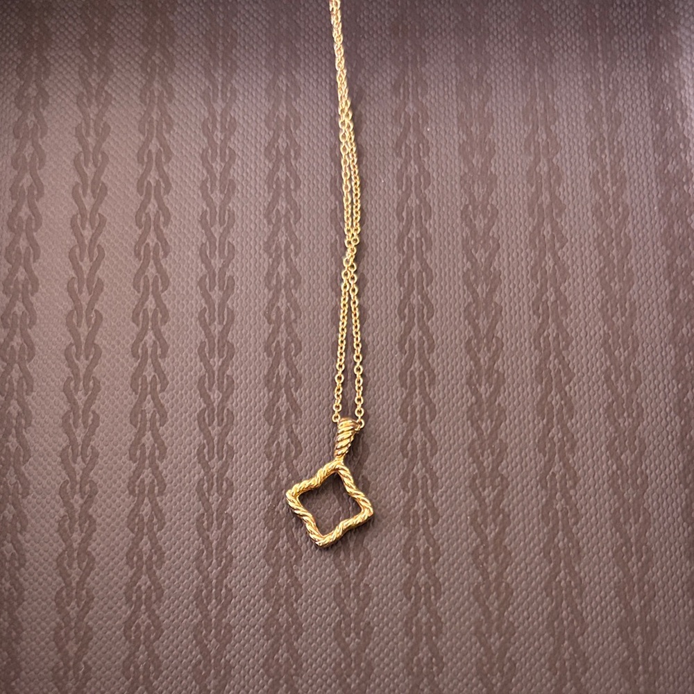 David Yurman diamond gold and Silver Pendant Necklace - Picture 4 of 8